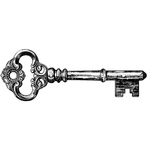 Treasure Chest Key Graphic Image